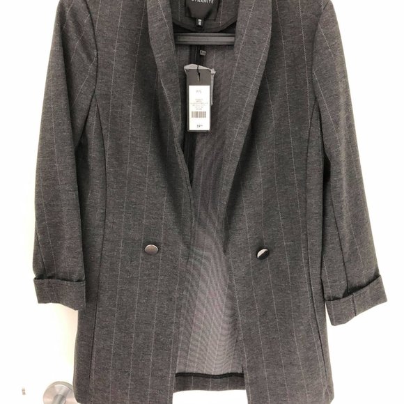 BNWT Dynamite Pinstripe Oversized Blazer - Picture 5 of 5